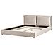 Letto Ad Acqua Velluto Bajonna 180 X 200 Cm Tortora - Foto miniatura 3