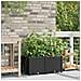 Vasi da giardino Nero 80 x 40 x 37.5 cm Acciaio - Foto miniatura 3