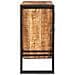 Credenza Marrone 66 x 33 x 70 cm legno massello di mango - Foto miniatura 5