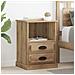 Armadio da Notte 2 pcs rovere artigianale 43 x 36 x 60 cm - Foto miniatura 2