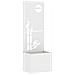 Vaso da Giardino con Pannello Decorativo Bianco 50 x 140 cm - Foto miniatura 1