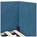 Cornice del letto ad angolo Blu 90 x 200 cm Velluto - Foto miniatura 8