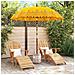 Parasol Balinese Giallo 210-220 cm Cotone, legno massello - Foto miniatura 3