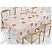 Tovaglia Antimacchia Pvc Proteggi Tavolo Maniva Glitter Riga Flower 140x140 D6 Rosso - Foto miniatura 1