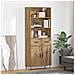 Credenza con cassetto Rovere artigianale 69,5 x 34 x 180 cm - Foto miniatura 2