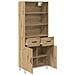 Credenza con cassetto Rovere artigianale 69,5 x 34 x 180 cm - Foto miniatura 5