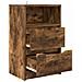 Comodini 2 pcs Rovere fumé 40 x 30 x 467 cm Legno multistrato - Foto miniatura 5