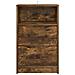 Comodini 2 pcs Rovere fumé 40 x 30 x 467 cm Legno multistrato - Foto miniatura 6