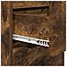 Comodini 2 pcs Rovere fumé 40 x 30 x 467 cm Legno multistrato - Foto miniatura 9