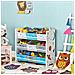 Scaffale portaoggetti con 9 contenitori rimovibili per camerette dei bambini multicolore - Foto miniatura 6