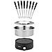Set Fonduta Elettrico, Pentola In Acciaio Inox 1,5 L, 8 Forchette, Funzione 2-in-1 Crepes, Parti Lavabili In Lavastoviglie, Senza Pfas - Foto miniatura 2