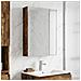 Mobiletto per specchio da bagno Rovere fumé 73.5 x 15.5 x 70 cm - Foto miniatura 2