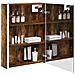 Mobiletto per specchio da bagno Rovere fumé 73.5 x 15.5 x 70 cm - Foto miniatura 3