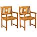 Panchina da esterno 2 pcs Naturale 56 x 55,5 x 90 cm - Foto miniatura 1