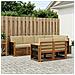 Set divano sezionale con cuscino 6 pcs Naturale - Foto miniatura 2