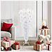 Albero di Natale artificiale Bianco 120 cm PVC e Acciaio - Foto miniatura 2