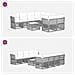 Set Divano da Giardino 9 pz Nero polyrattan - Foto miniatura 9