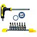 Set inserti torx a bussola 8 pezzi attacco 1/4'' acciaio satinato S2 - Foto miniatura 4