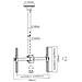 014-4013 Supporto A Soffitto Telescopico Per Televisore 37""-70"", Altezza Regolabile 106-156cm - Foto miniatura 5