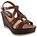 Sandali Donna 30124 R1 Beige-marrone 38 - Foto miniatura 3