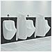 Schermo Per Orinatoio Per Privacy A Parete In Ceramica Bianco - Foto miniatura 1