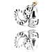 Gioielleria Vmf0011-10. Decorazione, Colore Argento. Donna. - In ordine - Foto miniatura 3