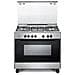 Cucina Elettrico FMX96ED 5 Fuochi a Gas Forno Elettrico Multifunzione Ventilato Classe A Dimensioni 90 x 60 cm Colore Acciaio Inox / Nero - Foto miniatura 1