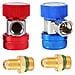 Regolabile Ac R134a Attacco Rapido Ac Ricarica Raccordi Adattatore Connect High Low Pressure Kit Di Conversione Sae Hvac Auto Aria Condizionata 14 - Foto miniatura 4