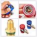Regolabile Ac R134a Attacco Rapido Ac Ricarica Raccordi Adattatore Connect High Low Pressure Kit Di Conversione Sae Hvac Auto Aria Condizionata 14 - Foto miniatura 3
