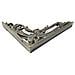 Coppia Di Ghisa Vittoriana Scroll Leaf Scaffale Staffe (15cm X 20cm)  - Foto miniatura 3