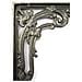 Coppia Di Ghisa Vittoriana Scroll Leaf Scaffale Staffe (15cm X 20cm)  - Foto miniatura 4