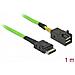 Internes Sas-kabel - Sas 32gbit /s - Oculink (sff-8611) (m) Bis Mini Sas Hd (sff-8643) (m) - 1 M (85851) - Foto miniatura 2