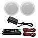 160w 4 Pollici A Soffitto Altoparlante Kit Amplificatore Water Resistant Altoparlanti A Soffitto Per Il Bagno Della Casa Della Cucina Allaperto - Foto miniatura 1