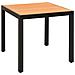 Set Mobili Da Pranzo Per Giardino 5 Pz In Alluminio Nero - Foto miniatura 8