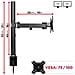 DM151X2 Supporto da Scrivania per Monitor 13 - 32" Portata Max 8 Kg - Foto miniatura 3