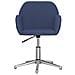 Sedia Da Ufficio Girevole Blu In Tessuto - Foto miniatura 2
