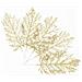 Foglie In Filigrana Artificiale Decorazione Natalizia Confezione Da 5 Oro - Foto miniatura 1
