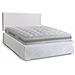 Letto Matrimoniale Cleneide, Set Testata In Ecopelle Con Rete Ortopedica E Mantovana, 100% Made In Italy, Con Materasso Incluso, Cm 160x190, Bianco - Foto miniatura 2