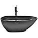 Vasca Da Bagno Freestanding Guiana 173 X 82 Cm Nero - Foto miniatura 3
