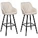 Set Di 2 Sedie Alte Darien Beige Chiaro - Foto miniatura 5