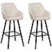 Set Di 2 Sedie Alte Darien Beige Chiaro - Foto miniatura 10