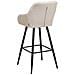 Set Di 2 Sedie Alte Darien Beige Chiaro - Foto miniatura 13