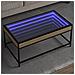 Tavolino Da Salotto Con Led Infinity Rovere Sonoma 90x50x41 Cm - Foto miniatura 1