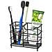 Porta Spazzolino Porta Dentifricio Porta Spazzolino Organizzatore Da Bagno Black - Foto miniatura 4