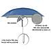 Ombrellone Spiaggia Mare Portatile Palo Reclinabile Tinta Unita Modello Puffy Ombrellone Blu - Foto miniatura 5