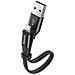Cavo Usb / Lightning Per Apple 23cm 2a Portatile Agile, Nero - Foto miniatura 3