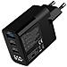Alimentatore USB PD, caricatore GaN, 3 porte, USB-C + USB-A, 65W, display - Foto miniatura 2