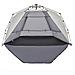 Tenda da Spiaggia 3 Persone Grigio Rilascio Rapido Impermeabile - Foto miniatura 8