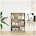 Libreria Rovere Sonoma 80x24x109 Cm In Legno Multistrato - Foto miniatura 3