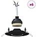 Faretti incassati 6 pezzi Tondo GU10 Nero Ø90 mm Acciaio - Foto miniatura 4